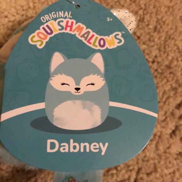 NWT Dabney the teal fox with silver sparkle ears kellytoy squishmallow c… - Picture 6 of 7
